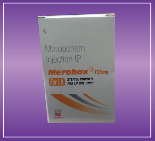 MEROBAX 125MG ( Meropenem Injection ( Sodium Carbonate ) ) by Aristo
