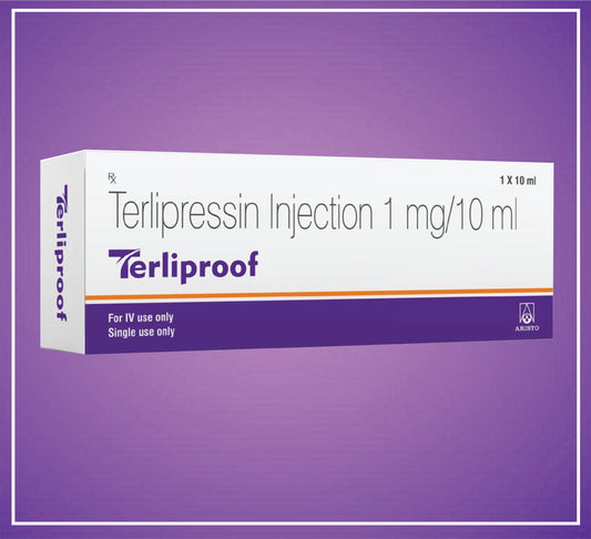 TERLIPROOF 1mg/10ml ( Terlipressin injection 1  mg / 10 ml ) by Aristo