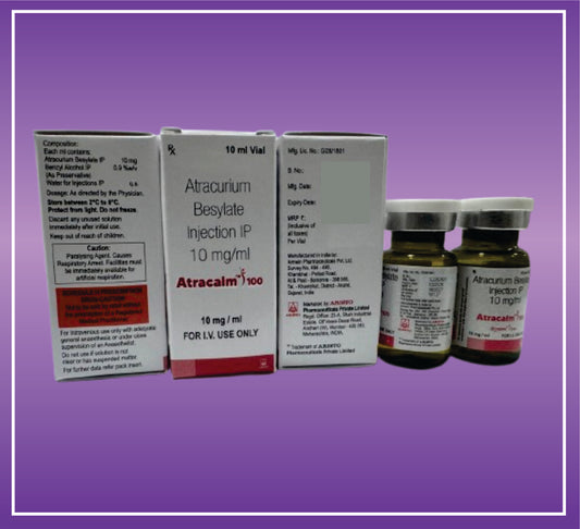 ATRACALM 10ML 10ML (Atracurium besylate 10 mg /ml ) by Aristo
