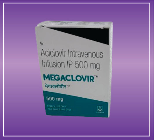 MEGACLOVIR 500 MG  (Acyclovir Intravenous Infusion) by Aristo