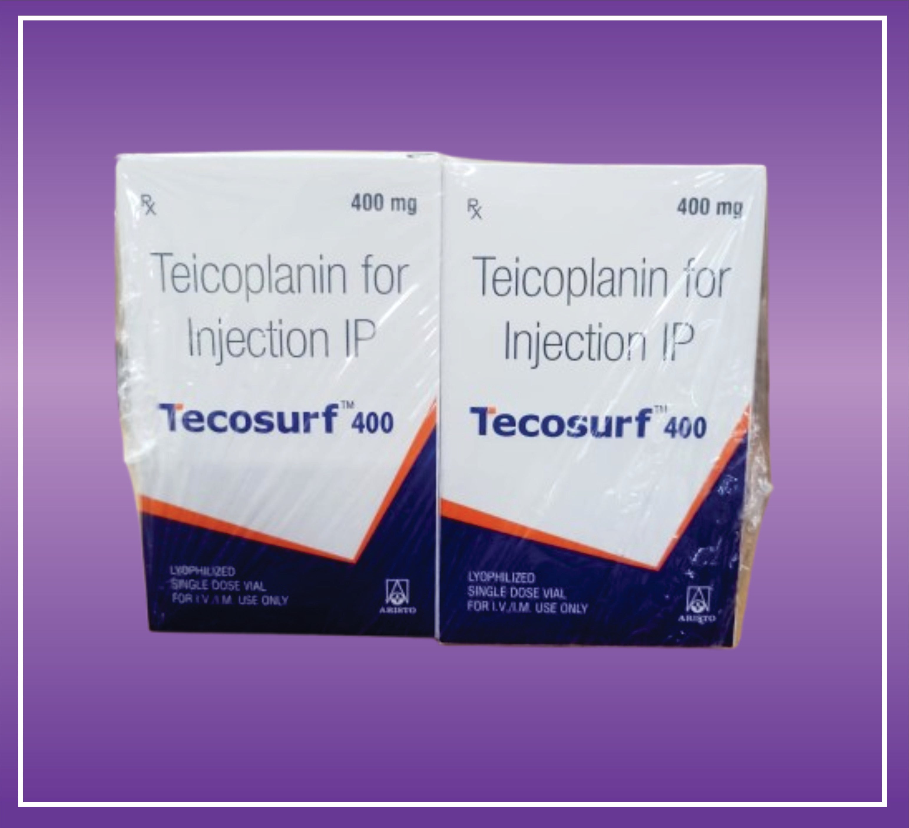TECOSURF 400 MG INJ (TICOPLANIN 400MG) by Aristo – IshwarPharma