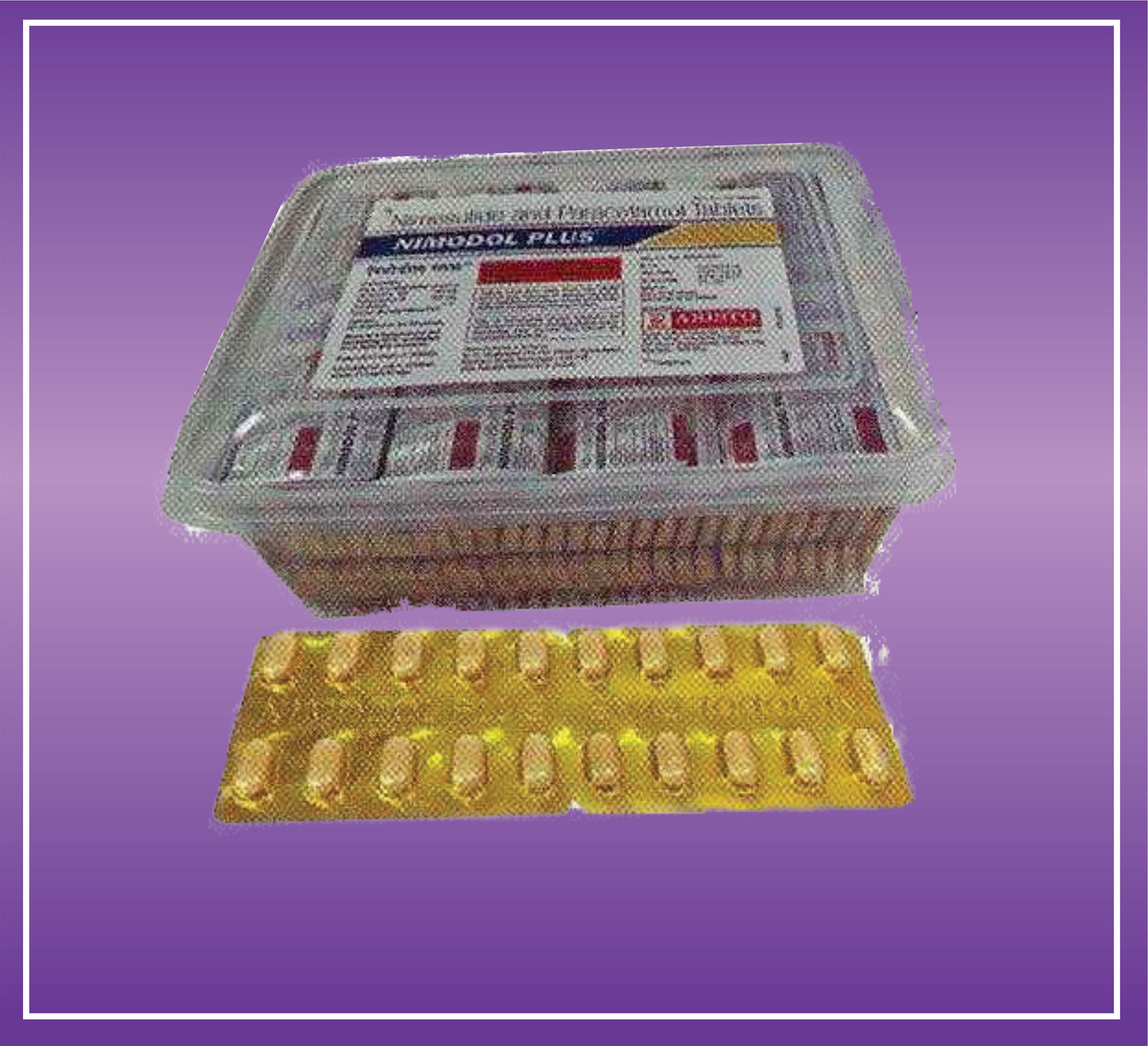 Nimodol Plus Tab (Golden Pvc Plastic Box) (45x2x10) Nimesulide 100mg + Paracetamol 325mg by Aristo