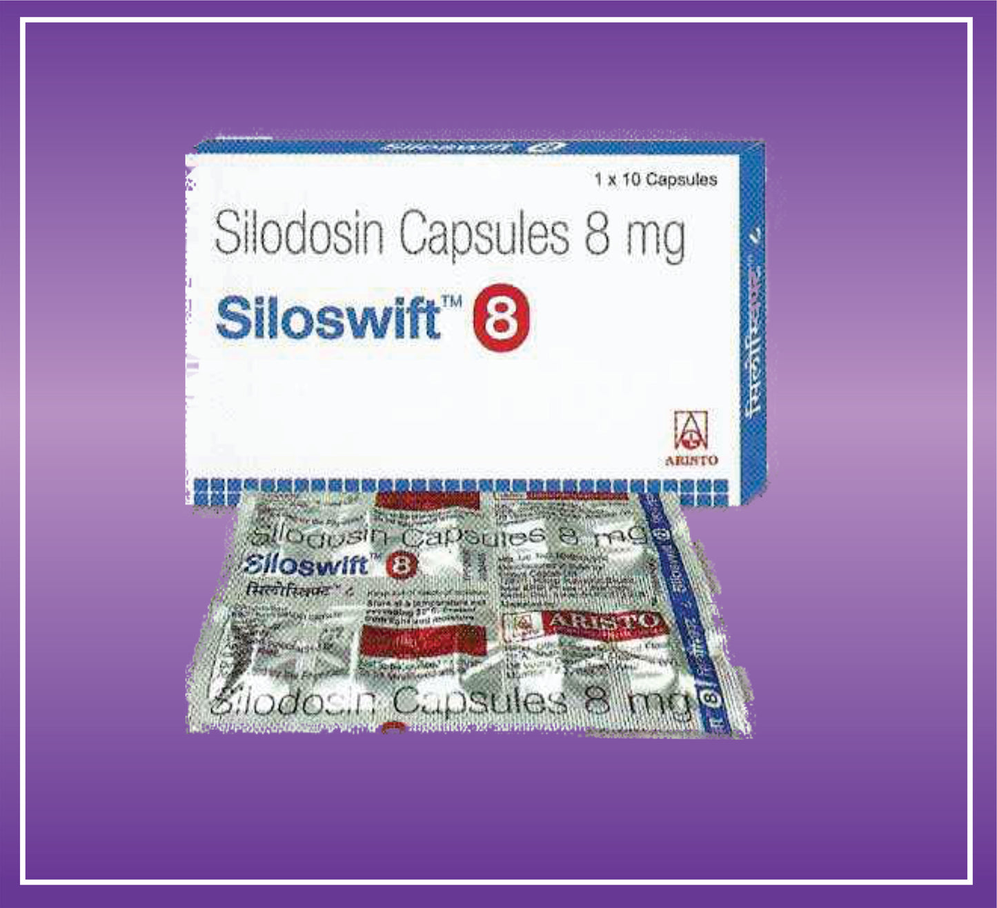 Siloswift 8 Cap (10x1x10) Silodisin 8mg by Aristo