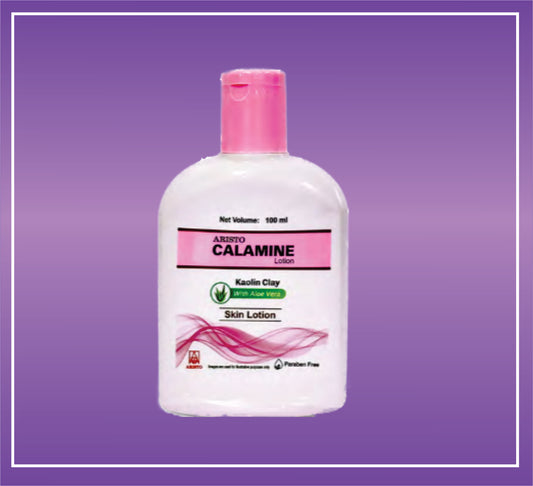 Aristo Calamine Lotion (100ml) Kaolin Clay with Aloe Vera by Aristo