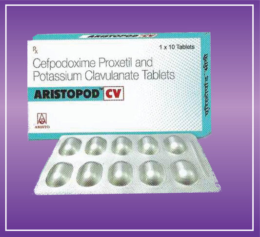 Aristopod CV 325 Tab (10x1x10) Cefpodoxime 200mg + Potassium Clavulanate 125mg by Aristo