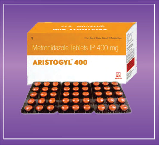 Aristogyl 400 Tab (10x3x15) Metronidazole 400mg by Aristo