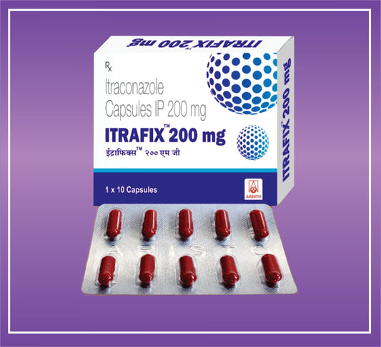 Itrafix 200 Cap  (10x1x10) Itraconazole 200 mg Cap by Aristo