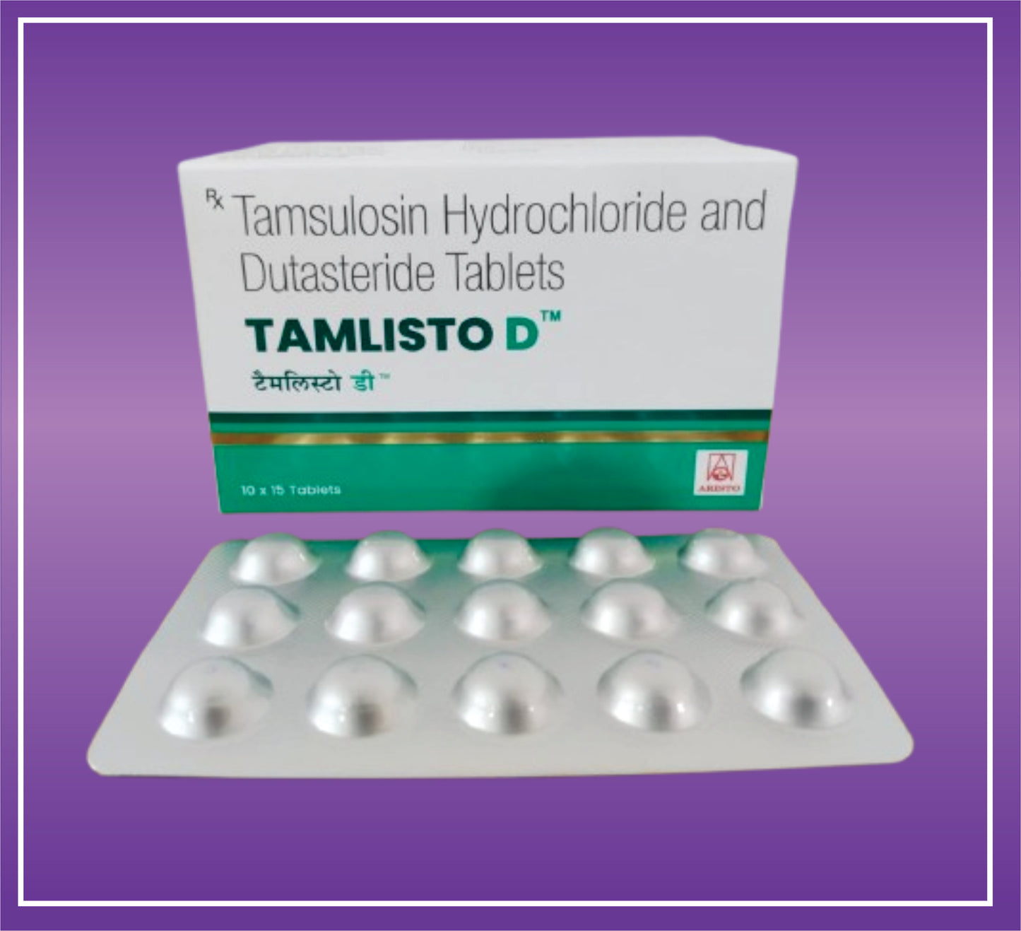 Tamlisto D (10x15) Tamsulosin (0.4mg) + Dutasteride (0.5mg) by Aristo
