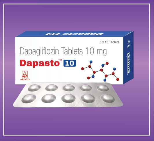 Dapasto 10 Tab  (10x3x10) Dapagliflozin 10mg by Aristo