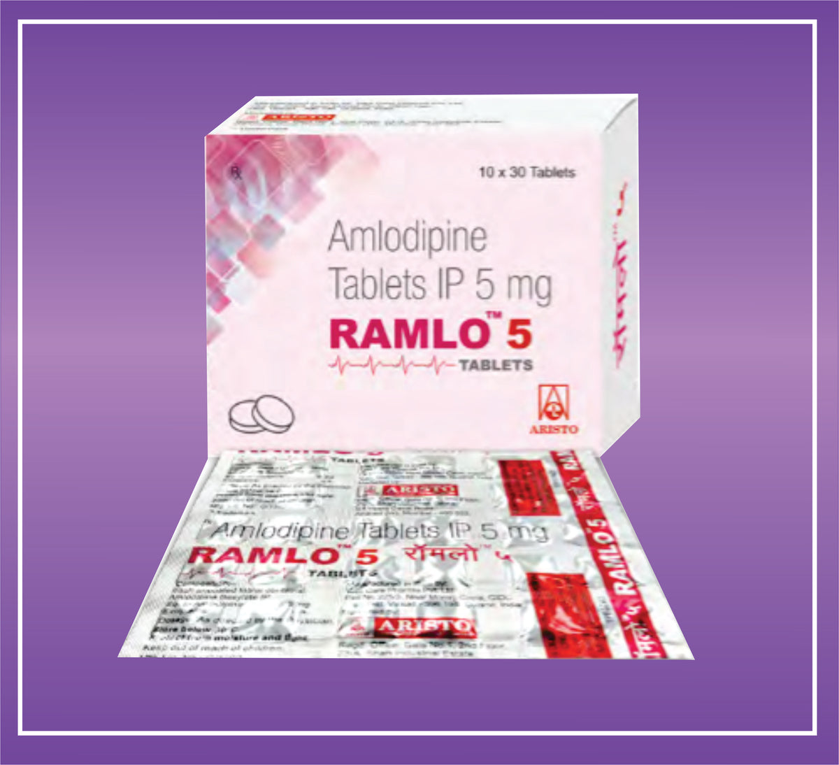 Ramlo Tab (10x30) Amlodipine 5mg by Aristo