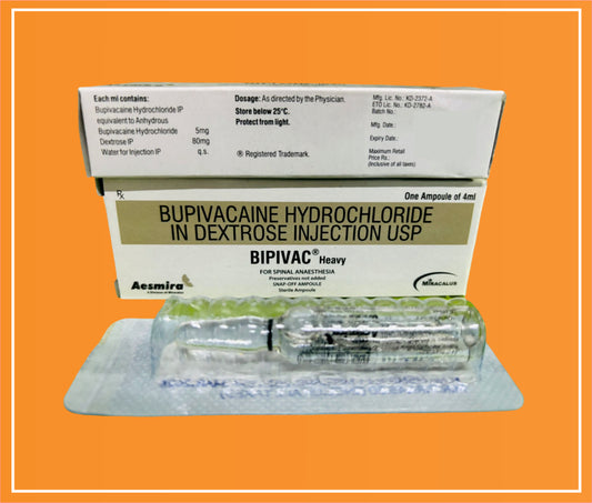 Bipivac Heavy  ( Bupivacaine 5 Mg + Anhydrous Dextrose 80 Mg ) by Naprod