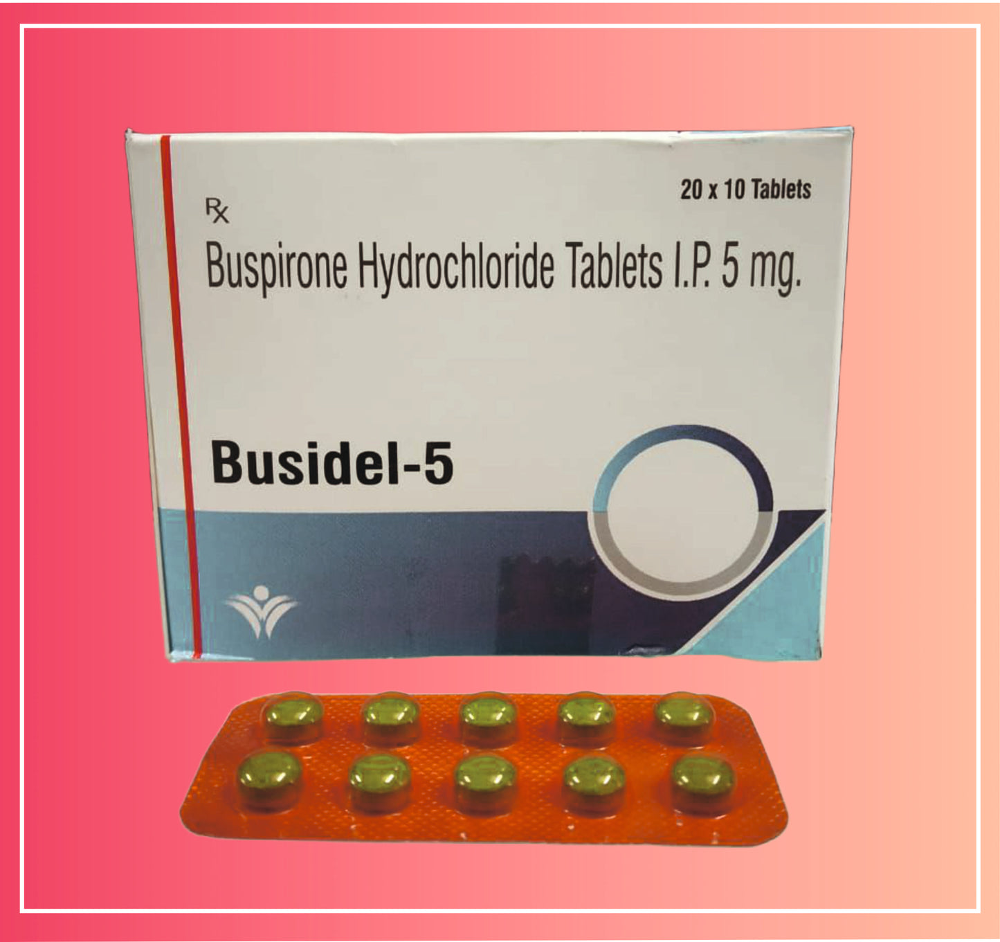 Buspirone Hcl 5  {Rate of 10 Tab} by Dellwich