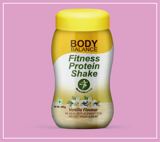 FITNESS PROTEIN SHAKE (VANILA) 400 g (Meal Replacement Formula-Soy Protein Isolate, Inulin (Fiber), BCAAs, Lactic Acid Bacillus, Garcinia Cambogia, Green Tea Extract, Vitamins and Minerals) by Bionova