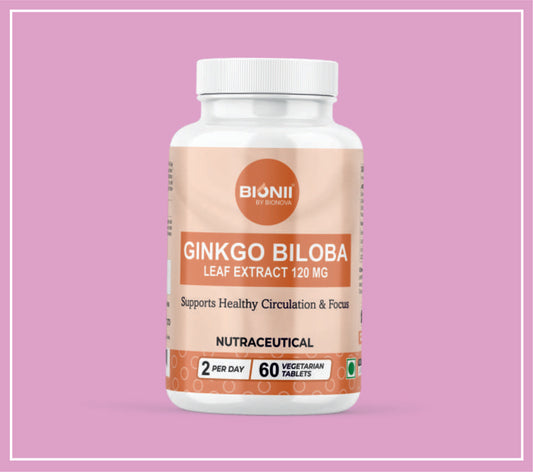 GINKGO BILOBA TABS 60's (Ginkgo Biloba Extract-60 mg) by Bionova