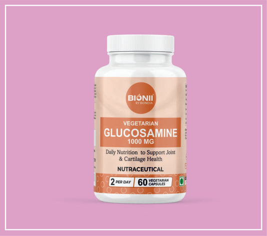 GLUCOSAMINE CAPS 60's (Vegetarian Glucosamine HCL-1000 mg) by Bionova