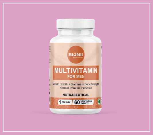 MULTIVITAMIN-MEN TABS 60's (Natural extracts of ginseng, green tea and gingko biloba) by Bionova