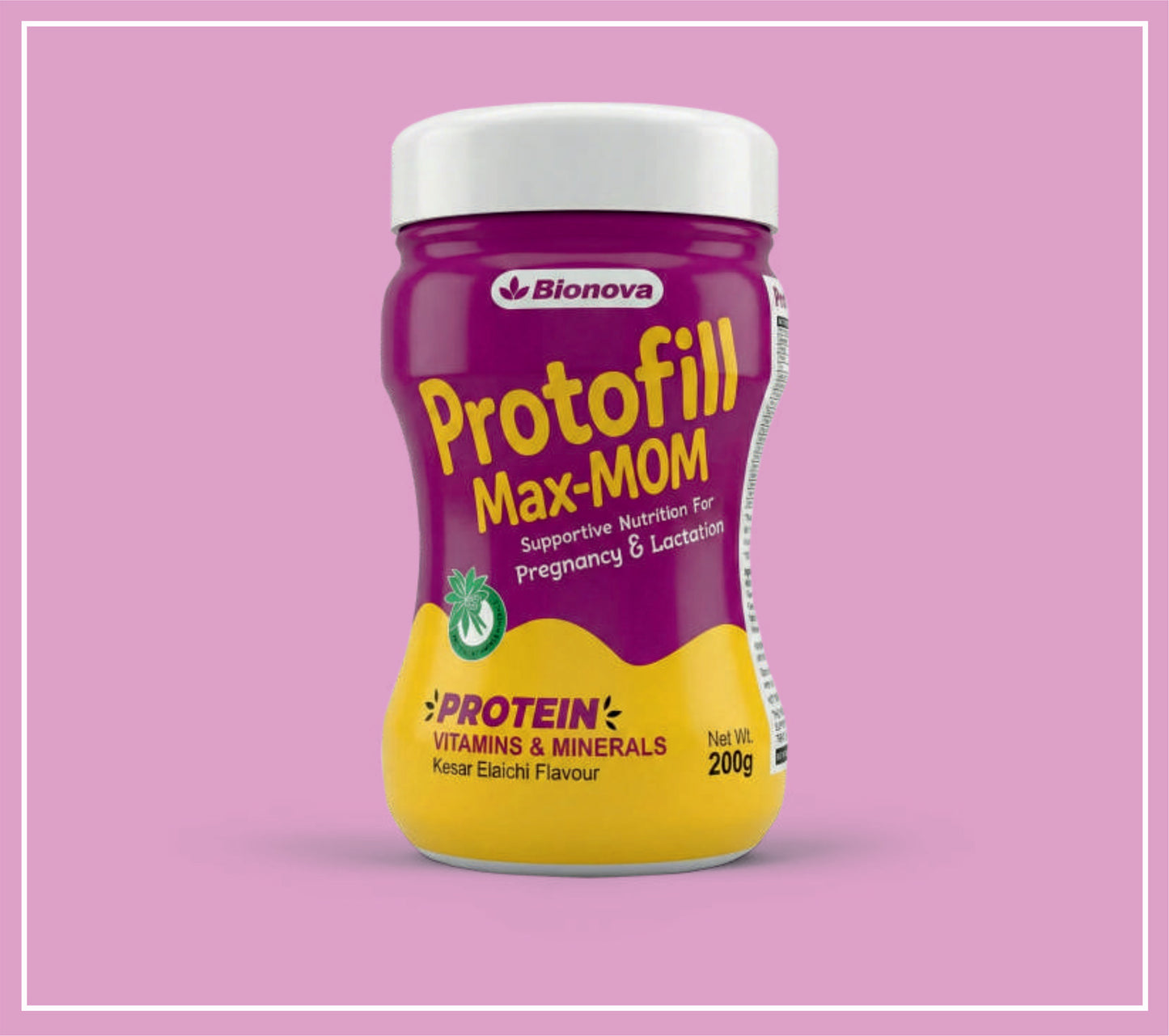 PROTOFILL MAX MOM (KESAR VANILA) 200 g (Protein, Vitamins & Minerals with DHA & Shatavari) by Bionova