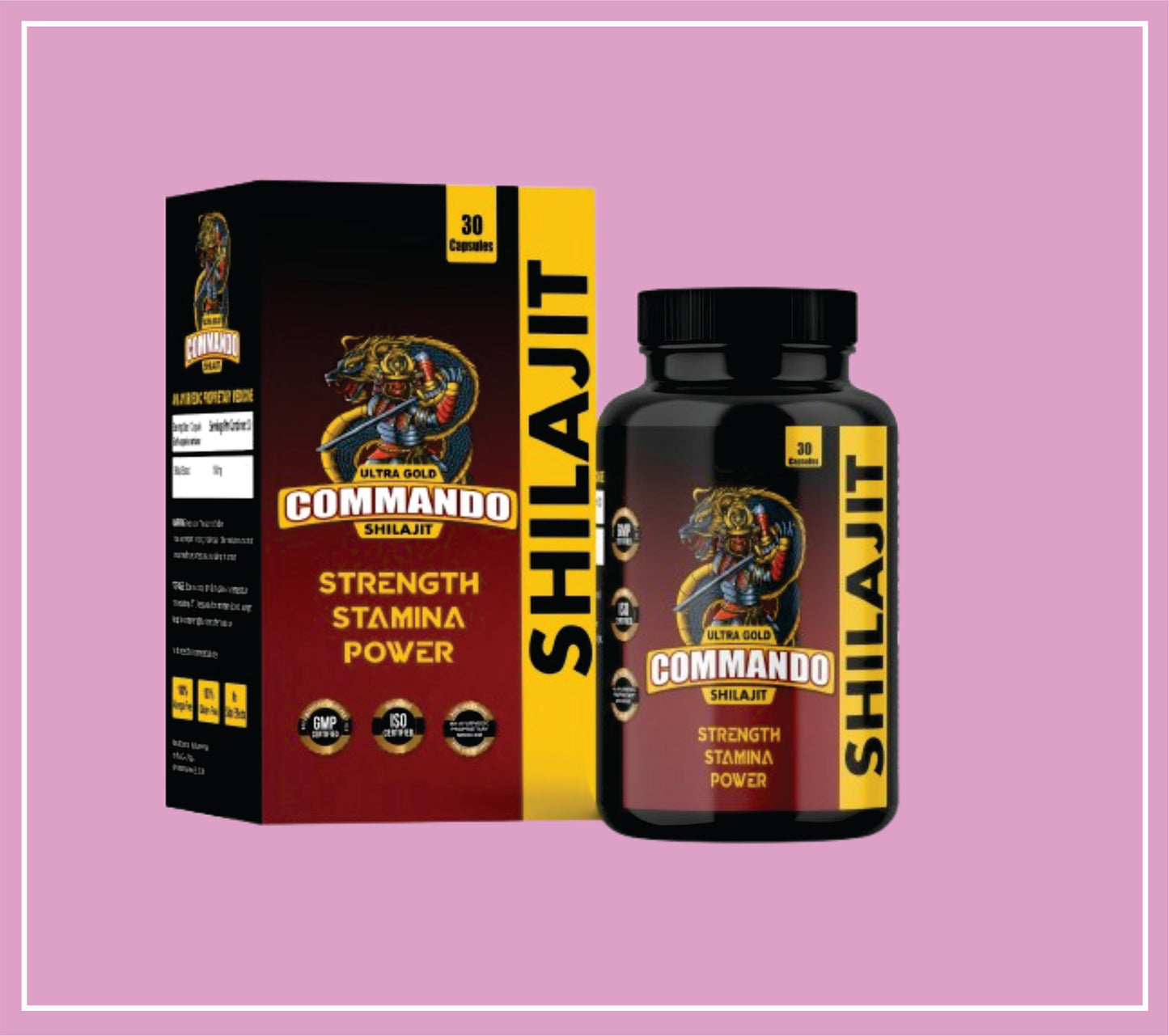 ULTRA GOLD SHILAJIT CAPS 30's (Shilajit Extract-500 mg) by Bionova