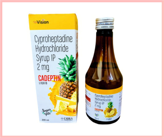 CADEPTIN LIQUID 200 ML ( Cyproheptadine Hcl 2 mg/5ml  ) by Cadila