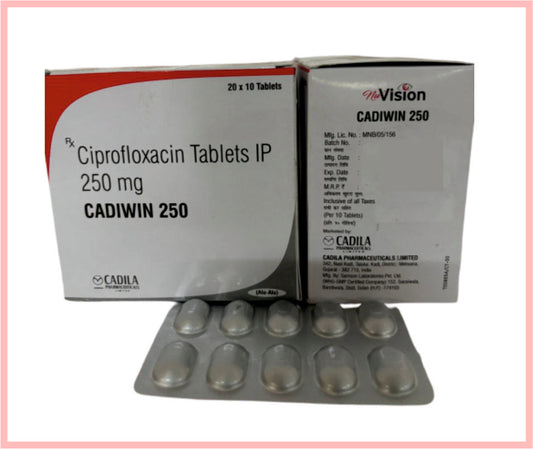 CADIWIN 250 ALU-ALU TAB 10 T ( Ciprofloxacin 250 mg (Alu-Alu) ) by Cadila
