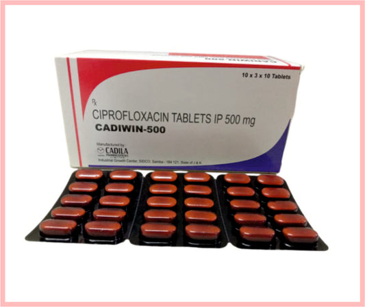 CADIWIN 500MG TAB (blister) 10 T ( Ciprofloxacin 500mg ) by Cadila