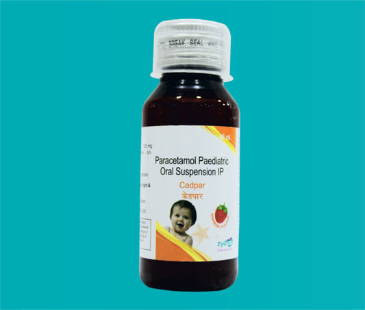 CADPAR SUSP. 60ml. ( Paracetamol I.P. ………125 mg ) by Zydus