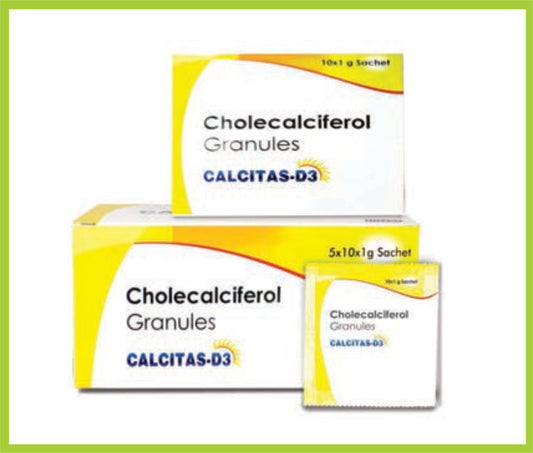 CALCITAS - D3 1GM SACCHET ( Cholecalciferol 60000 IU ) by Intas