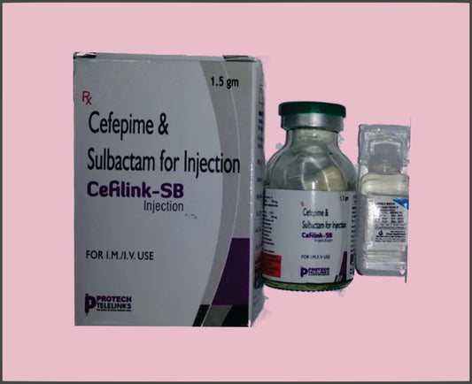 CEFILINK-SB-1.5GM (20 ML) CEFEPIME 1 GM + SULBACTAM 500 MG by Protech