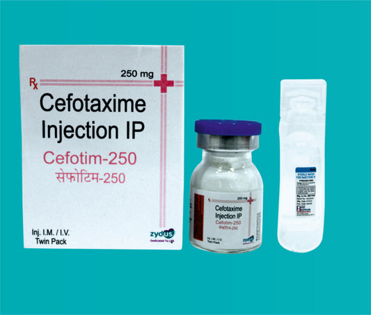 CEFOTIM 250 INJ. Vial ( Cefotaxime 250mg ) by Zydus