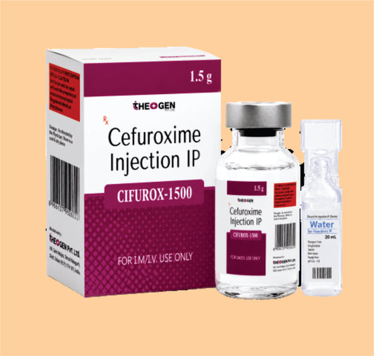 CIFUROX-1500 INJ (20 ML VIAL WITH 20 ML WFI) Each vial contains: Sterile cefuroxime sodium IP Eq. to Cefuroxime 1500mg by Theon