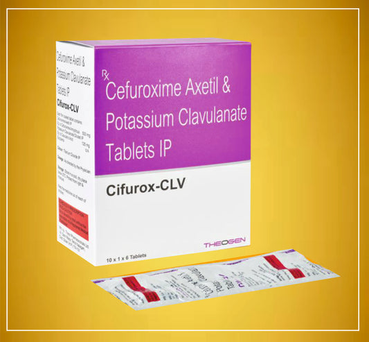 CIFUROX-CLV TAB 6'S ( Cefuroxime (500Mg) + Clavulanic Acid (125Mg) ) By Theon