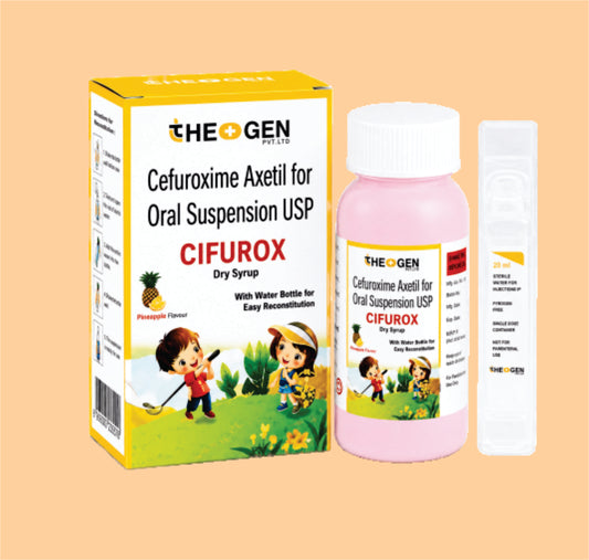 CIFUROX-DS (30 ml) Each 5ml of reconstituted Susp. Contains: Cefuroxime Axetil IP Eq to Anhydrous Cefuroxime  125mg by Theon