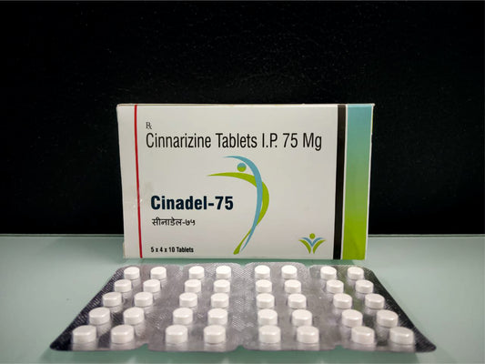 Cinnarizine 75 pack of {Rate of 10 tab }by Dellwich
