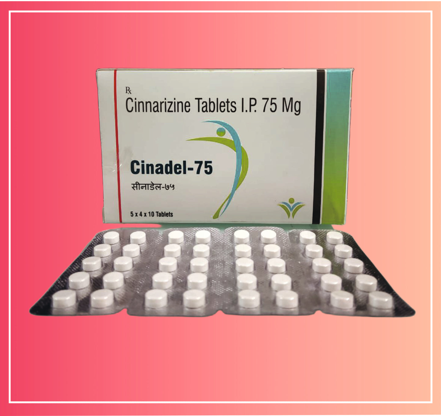 Cinnarizine 75 pack of {Rate of 10 tab }by Dellwich