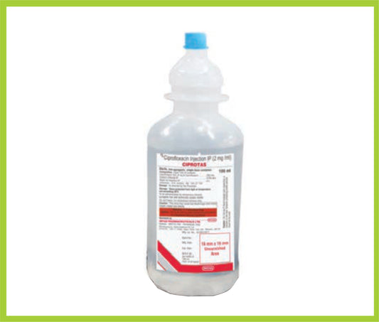 CIPROTAS 100 ML ( Each 100ml contains Ciprofloxacin 200mg ) by Intas