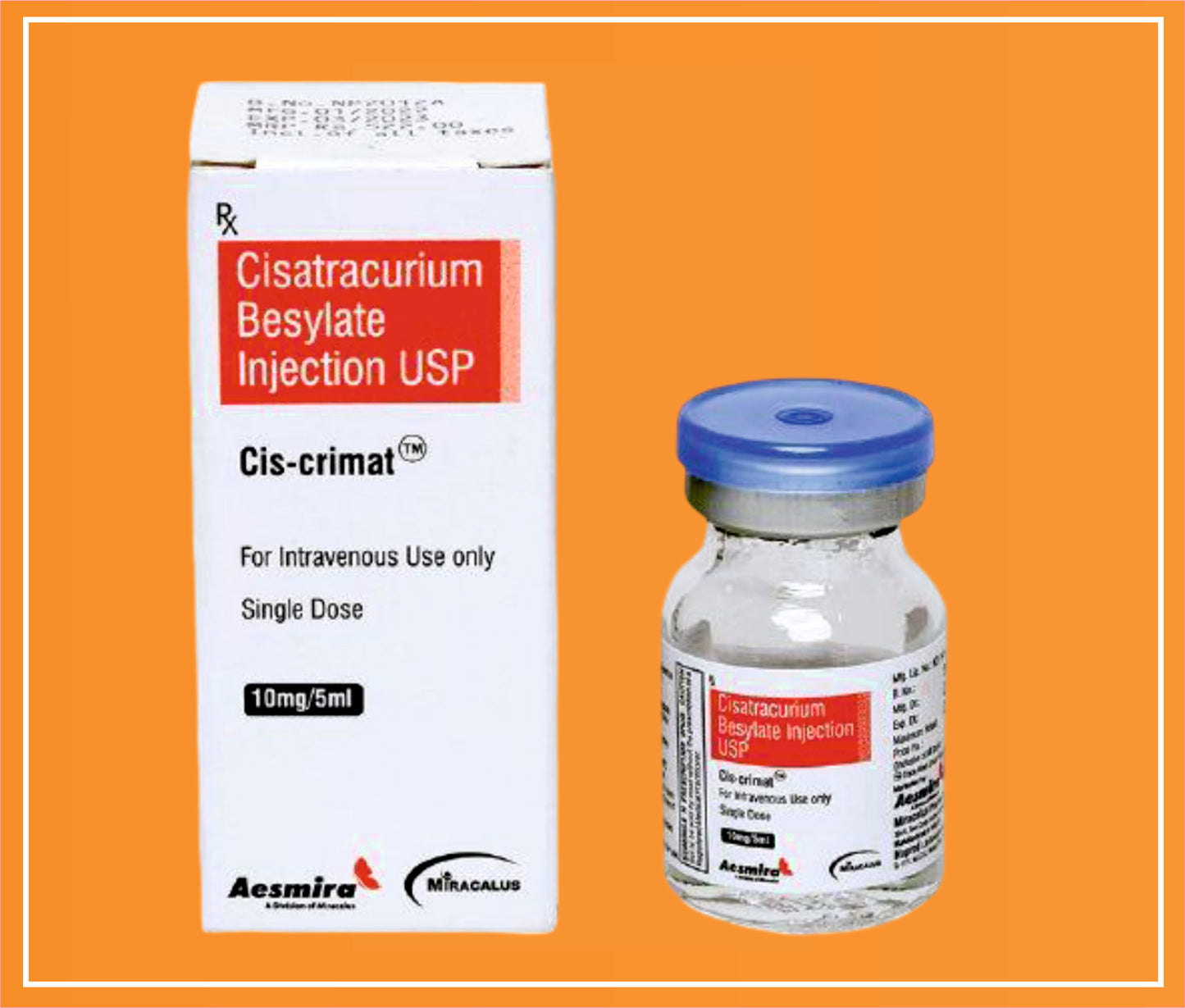 Cis-Crimat 10Mg 5Ml ( Cisatracurium (2Mg/Ml) ) by Naprod