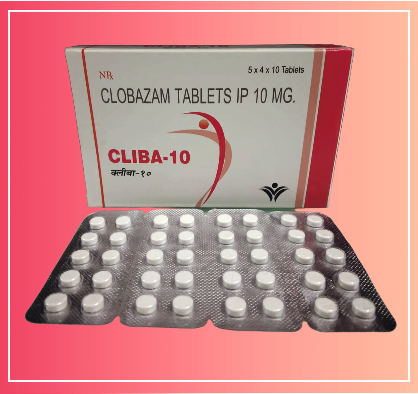 Clobazam 10 pack of {Rate of 10 Tab} by Dellwich