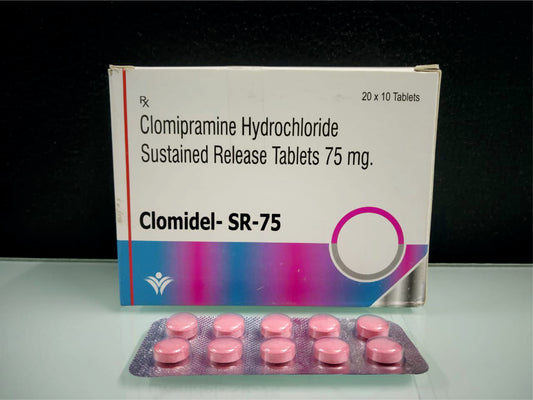Clomipramine Hcl 75 (Sr) {Rate of 10 Tab} by Dellwich