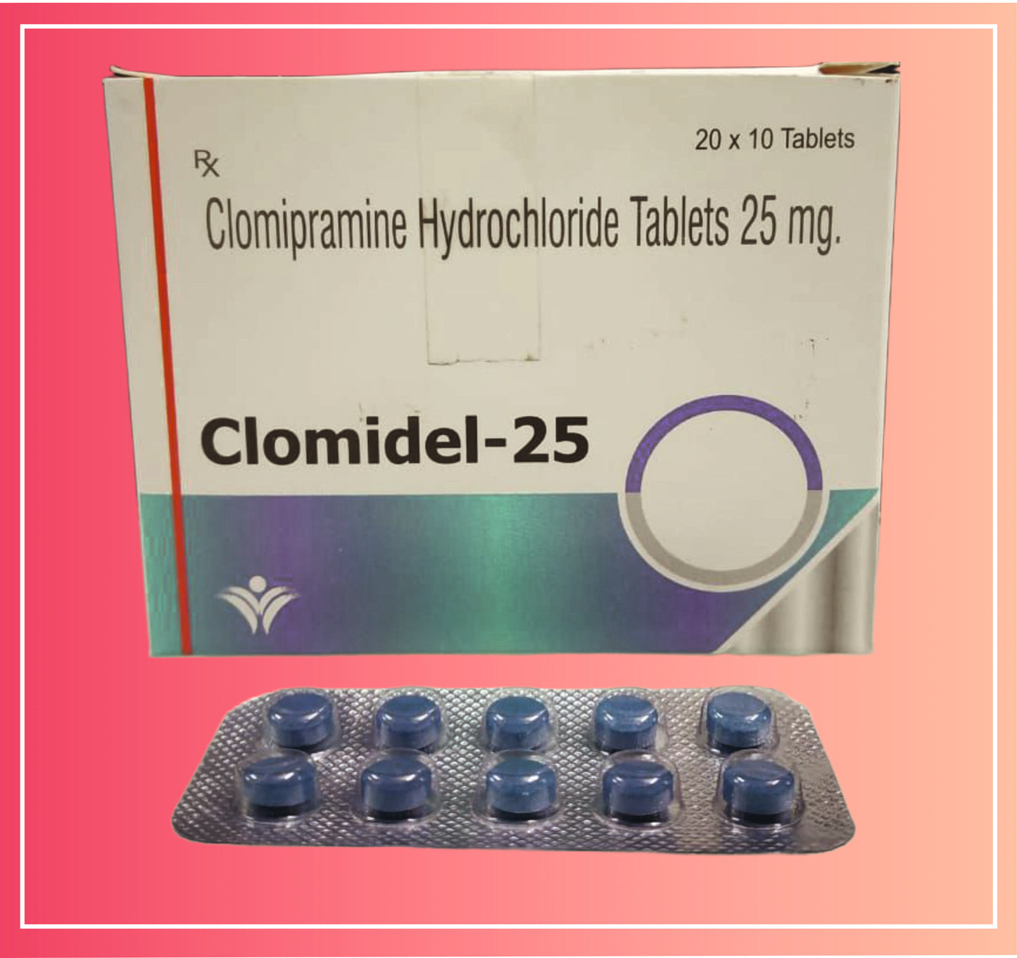 Clomipramine Hcl 25 {Rate of 10 Tab} by Dellwich
