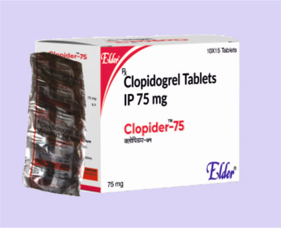 CLOPIDER 75 (15'S) TABS 15'S ( Clopidogrel 75MG ) by Elder