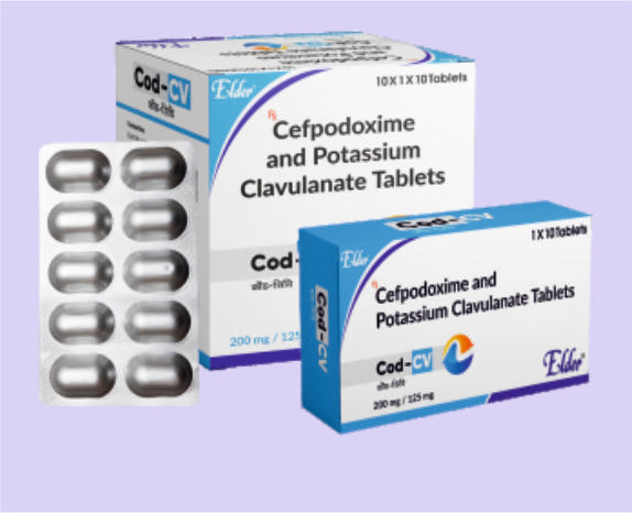 COD CV TABS (200/125 MG) 10'S ( Cefpodoxime 200mg, Clauvulanic 125mg ) by Elder