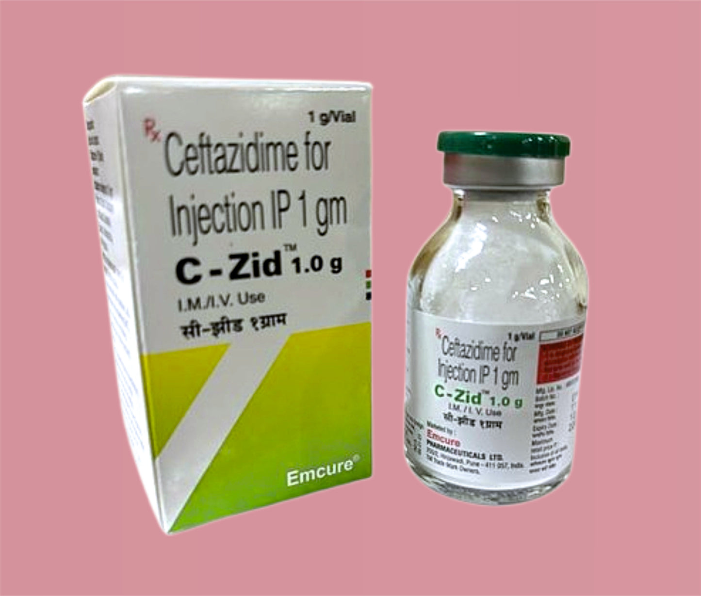 C-Zid 1Gm ( Ceftazidime 1 Gm ) By Emcure