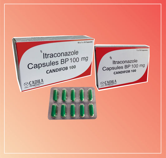 CANDIFOB 100MG CAP 10X10 C (10x10 C) Itraconazole 100 mg