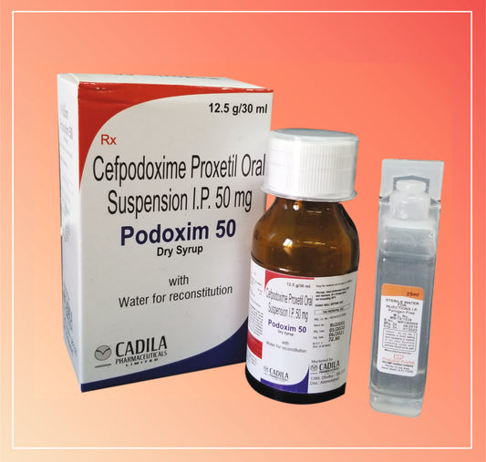 PODOXIM 50MG DRY SYRUP (30 ml ) Cefpodoxime 50 mg/5 ml (with WFR)