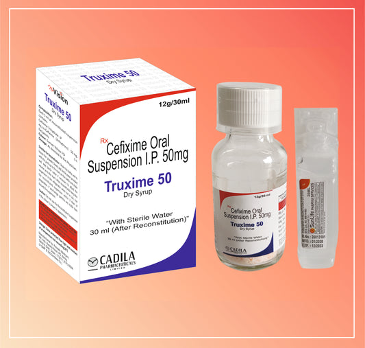 TRUXIME 50MG DRY SYRUP 30 ML (30 ML) Cefixime 50 mg