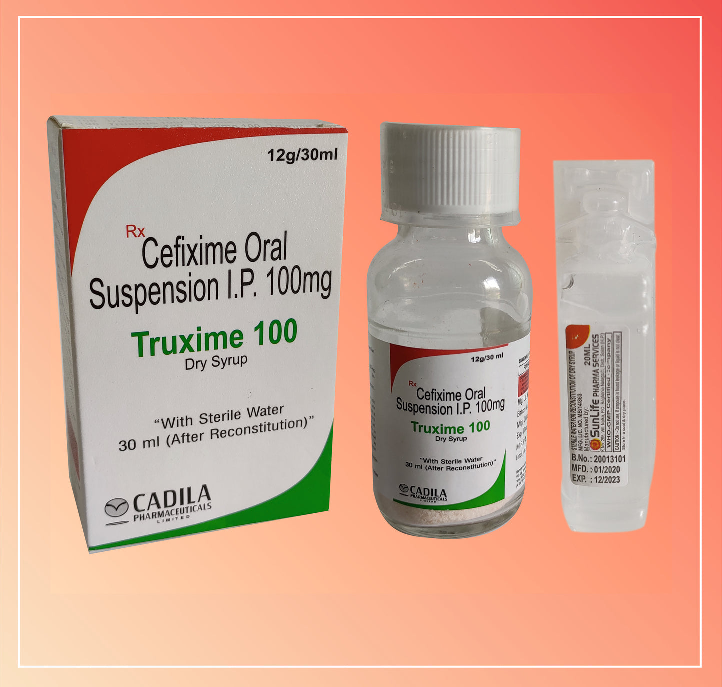 TRUXIME 100MG DRY SYRUP (30 ML) Cefixime 100 mg