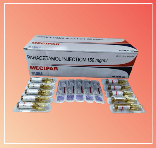 MECIPAR INJ. (40X15 T) Paracetamol Injection 150 mg/ml by Cadila