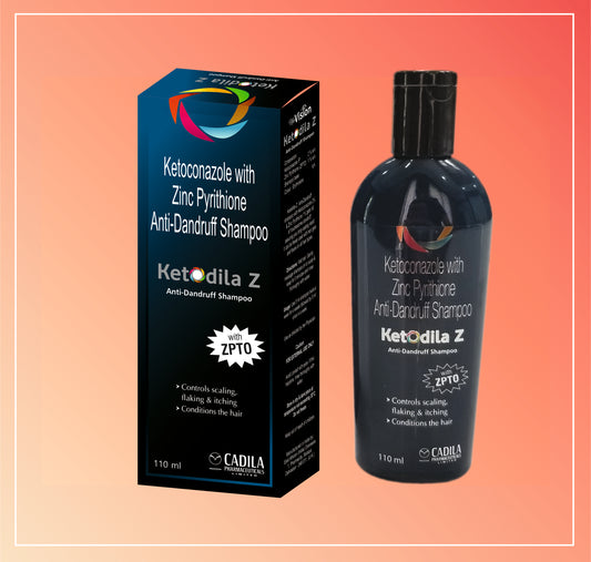 KETODILA Z SHAMPOO (110 ML) Ketoconazole 2% + Zinc Pyrithione 1%