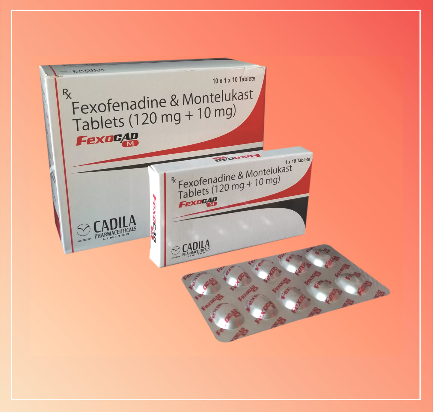 FEXOCAD M TAB 10X10 T (10x10) Fexofenadine 120 mg + Montelukast 10 mg