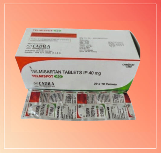 TELMISPOT 40 TAB 20X10 T (20X10 T) Telmisartan Tablets IP 40mg
